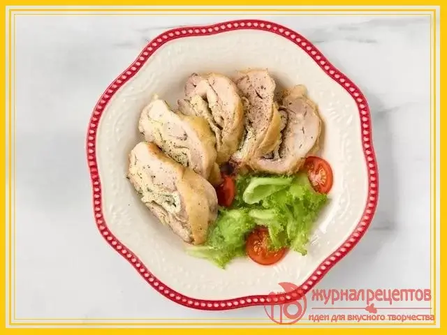 Фото с (Бюджетный рецепт - рулет из куриного окорочка)