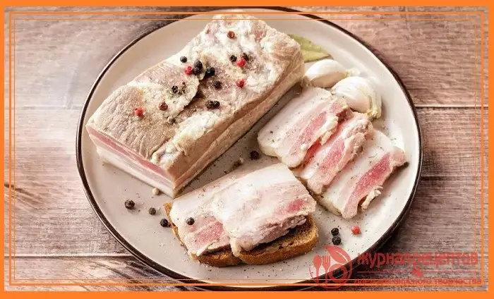 Фото с (Сало маринованное в меду - рецепт деликатесной закуски)