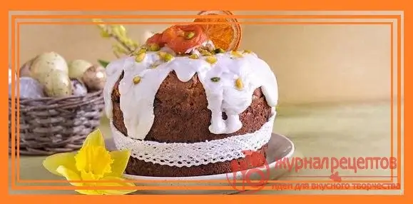 Фото с (Творожный кулич без дрожжей - рецепт простой пасхальной выпечки)