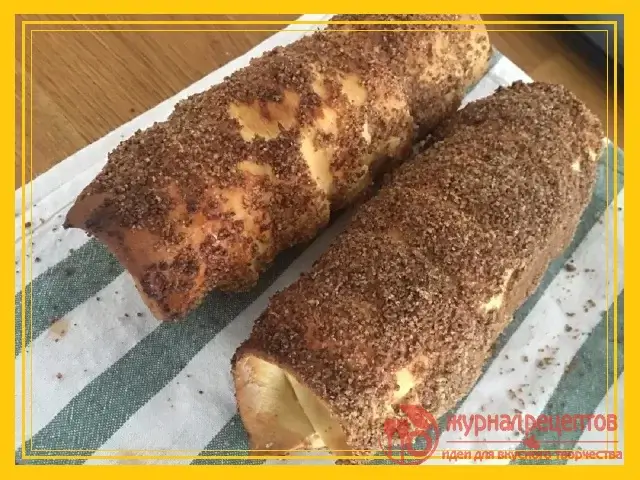 Фото с (Трдельник с орехами и корицей - рецепт чешской выпечки)